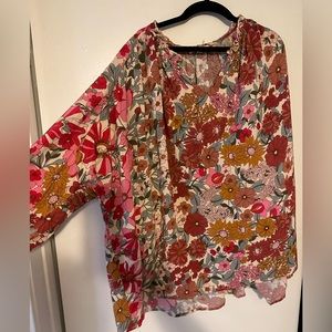 Entro floral top long sleeve